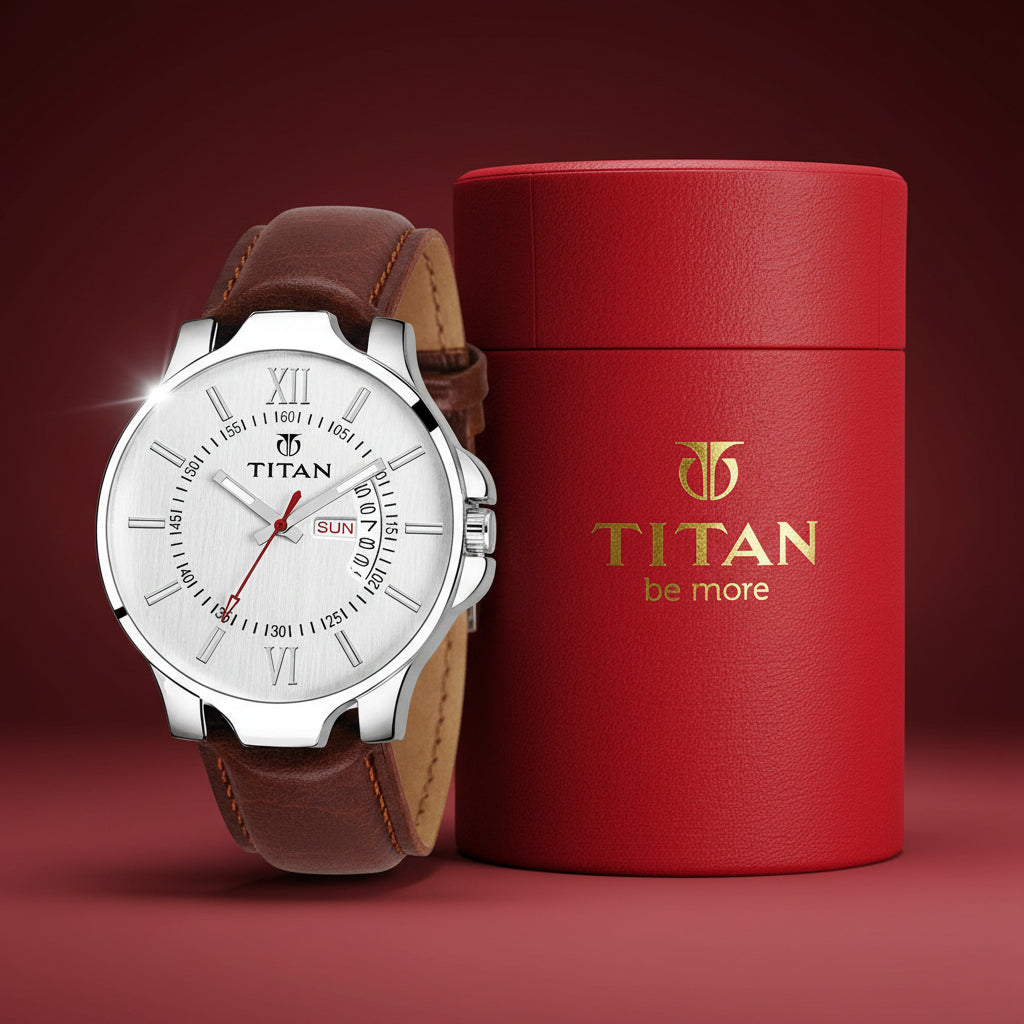 PU Leather Analog Watch