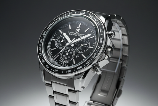 BD Men Silver Stainless Steel Strap Watch