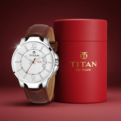 PU Leather Analog Watch