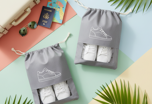 Shoe Bag - Transparent Window Portable Travel Dust-Proof Shoe Bags