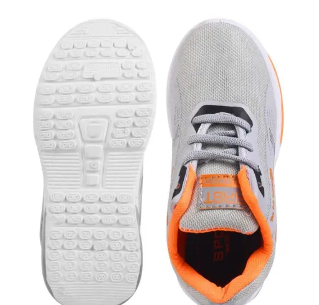 New grey unisex sports shoes.