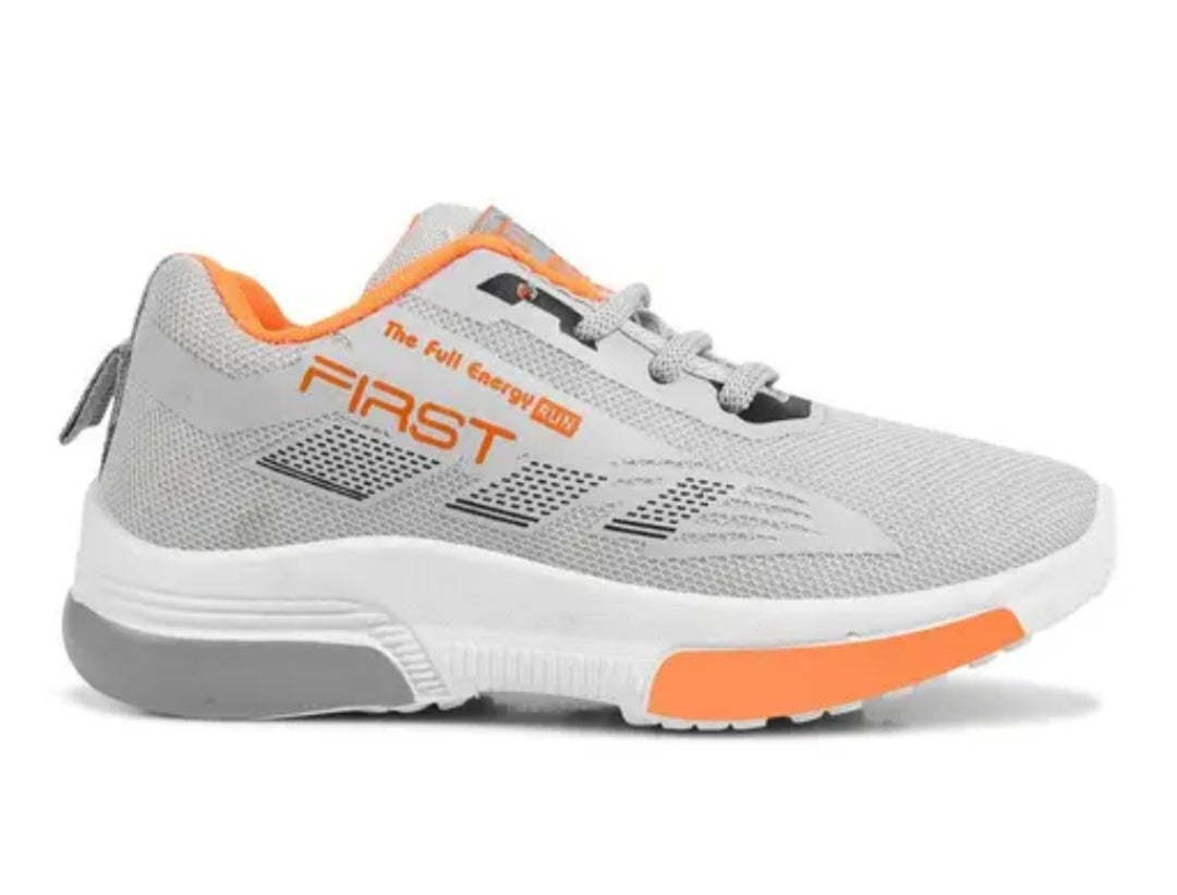 New grey unisex sports shoes.