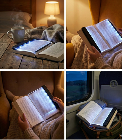 LED flat screen night reading light
